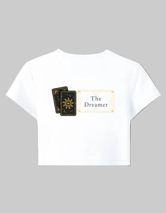 The Dreamer Baby Tee cotton fabric heavyweight fabric detail view by HAViT Apparel