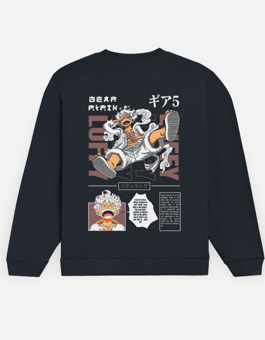 Anime Sweatshirt regular fit cotton fabric heavyweight fabric detail view by HAViT Apparel