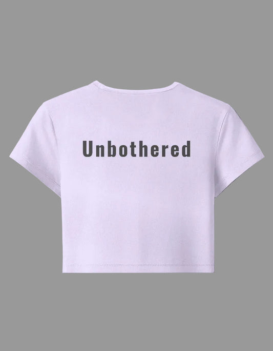 Unbothered Baby Tee – Calm Energy cotton fabric heavyweight fabric detail view by HAViT Apparel