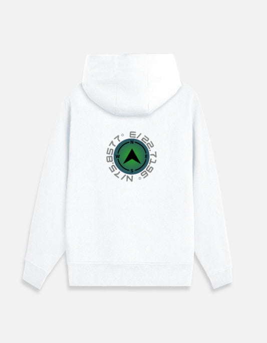 Urban Core Women's Zip-Up Hoodie – 400 GSM regular fit cotton fabric heavyweight fabric detail view by HAViT Apparel