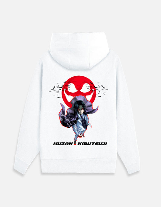 Anime Zip Hoodie hoodie regular fit cotton fabric heavyweight fabric printed design anime inspired design detail view by HAViT Apparel