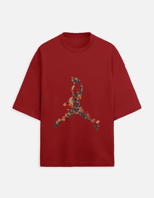 Unisex Terry Oversized Tee oversized fit cotton fabric heavyweight fabric detail view by HAViT Apparel