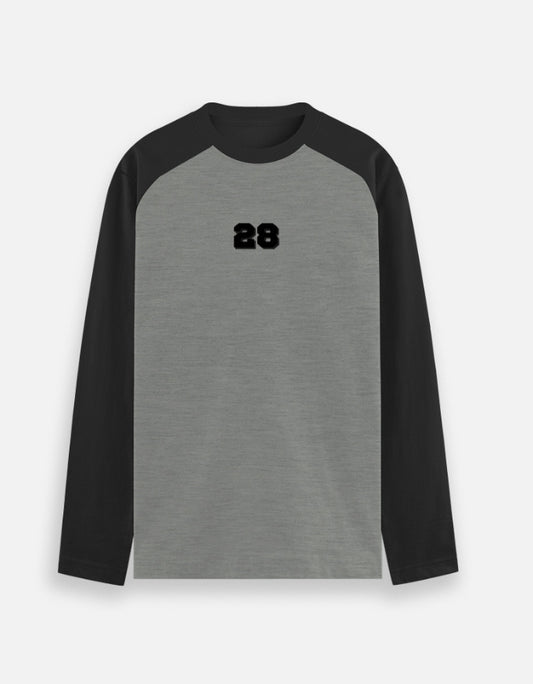 28 Raglan Classic T-Shirt cotton fabric heavyweight fabric detail view by HAViT Apparel