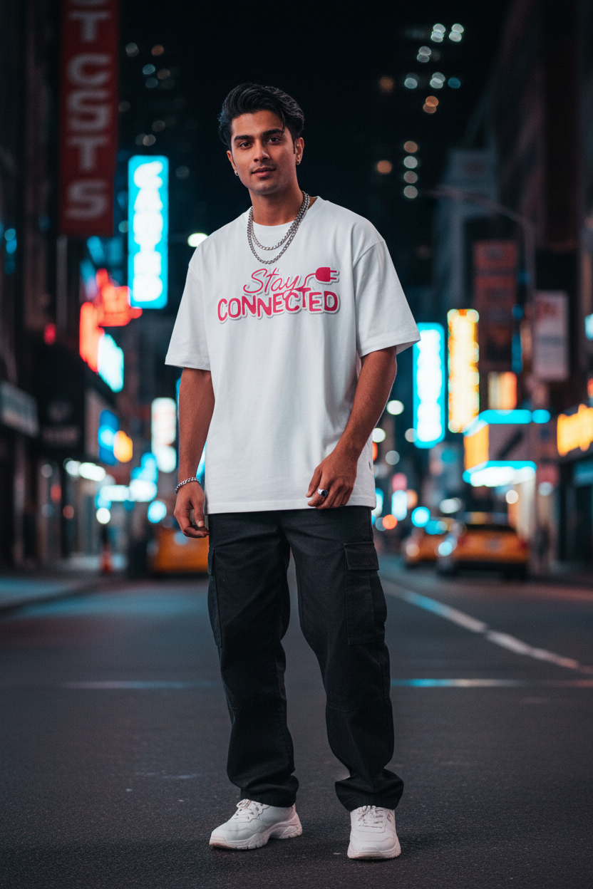 Stay Connected – Oversized Standard T-Shirt