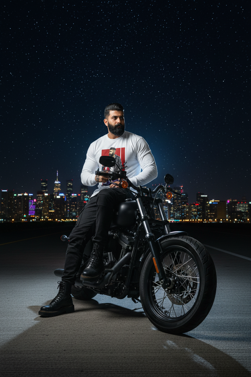 Urban Rider – Men’s Full Sleeve T-Shirt