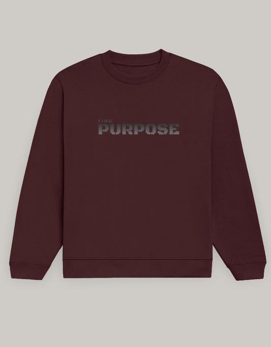 Purpose Driven Sweatshirt sweatshirt regular fit cotton fabric heavyweight fabric printed design detail view by HAViT Apparel
