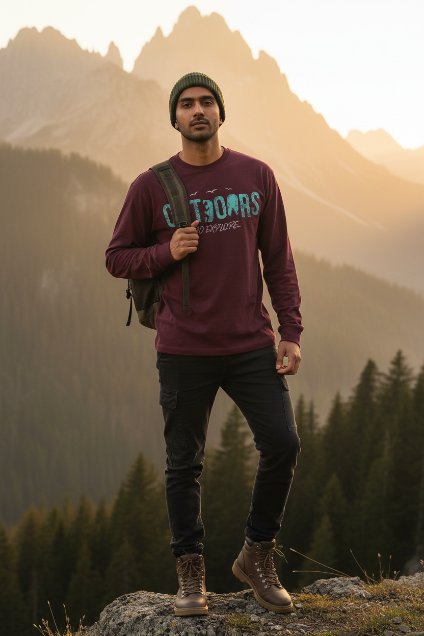 Go Explore Outdoors Full Sleeve T-Shirt