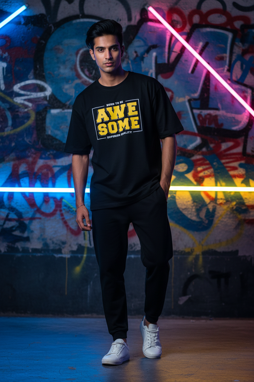 Born to Be Awesome – Oversized Standard T-Shirt