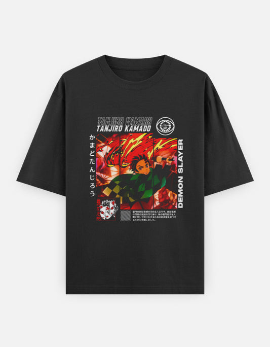 Anime Oversized Classic T-Shirt t-shirt oversized fit cotton fabric heavyweight fabric detail view by HAViT Apparel