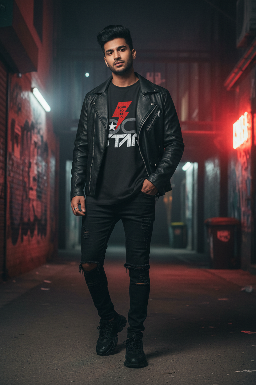Born to Be a Rockstar – Oversized T-Shirt