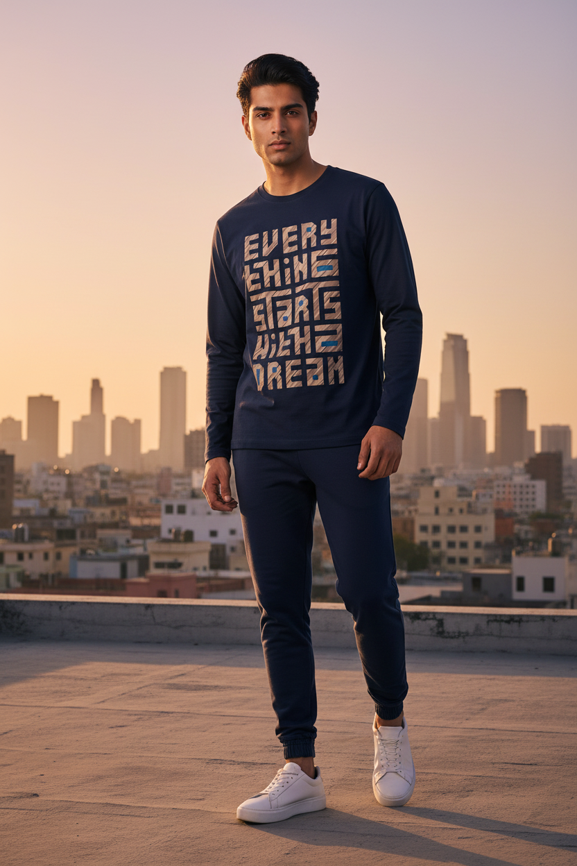 Start Where You Are Full Sleeve T-Shirt