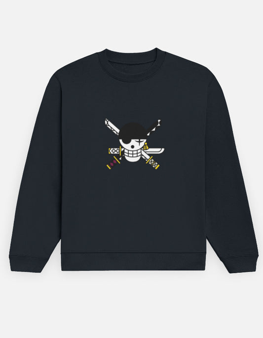 Anime Sweatshirt regular fit cotton fabric heavyweight fabric detail view by HAViT Apparel