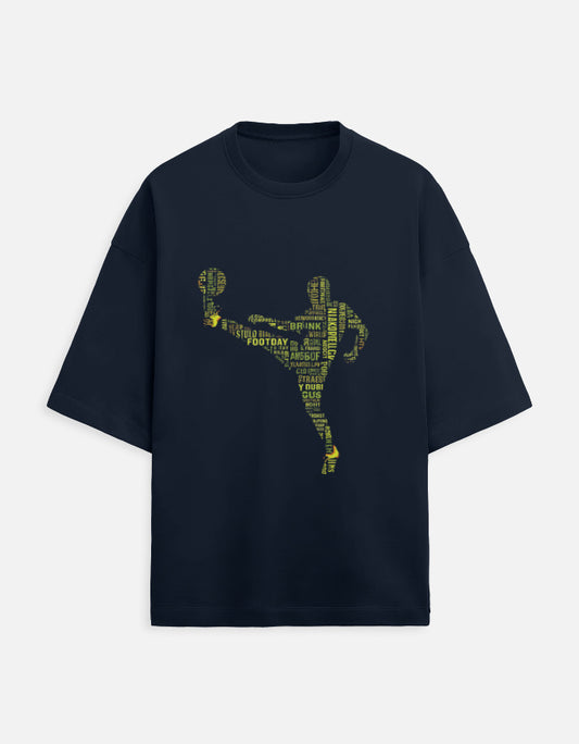 Unisex Terry Oversized Tee oversized fit cotton fabric heavyweight fabric detail view by HAViT Apparel