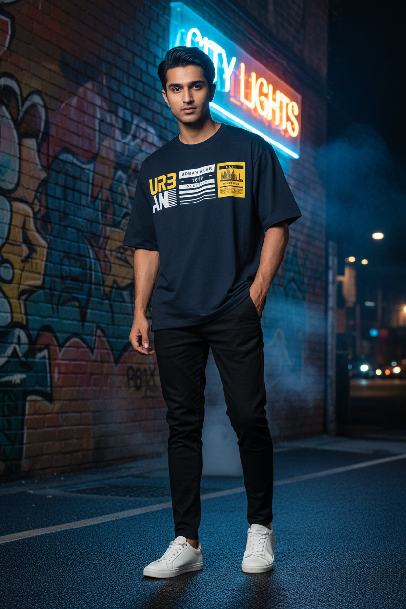 UR3 Urban District Oversized T-Shirt