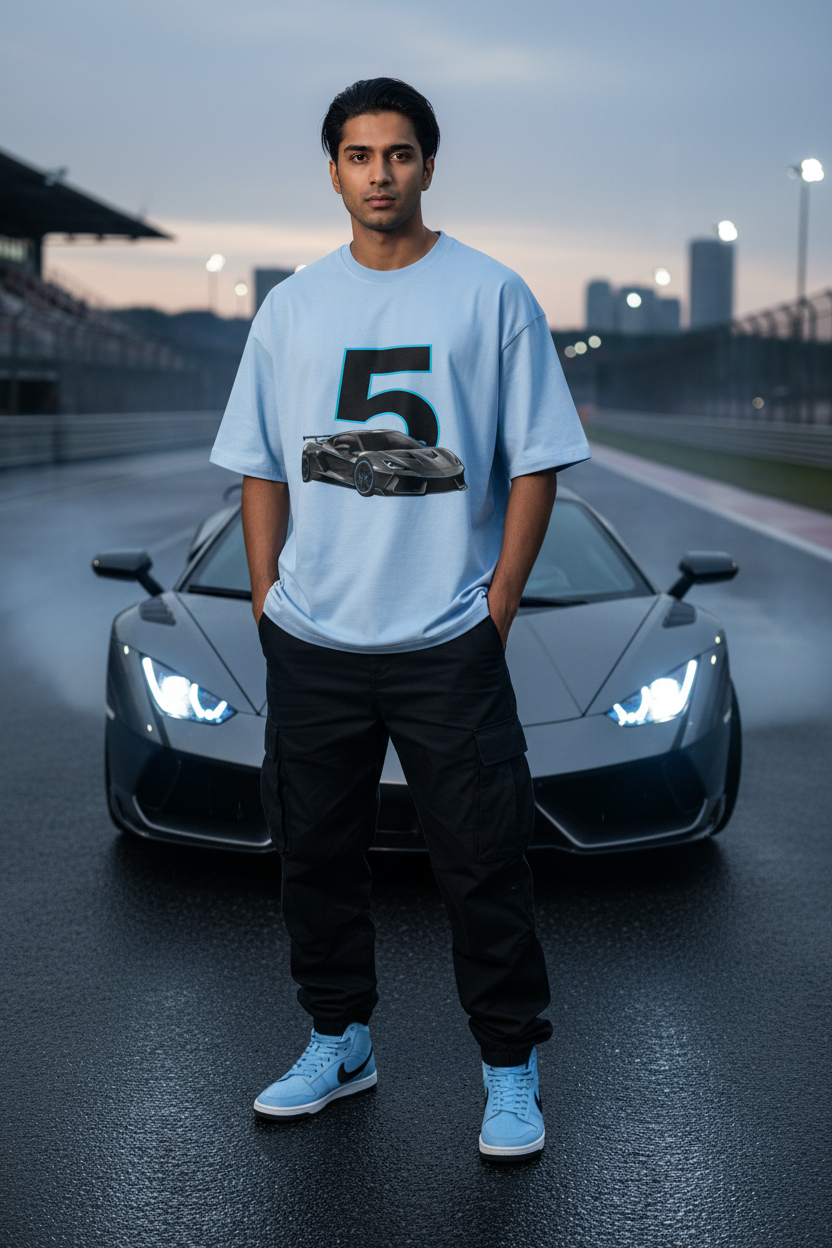 Street Racer 5 – Oversized Terry T-Shirt