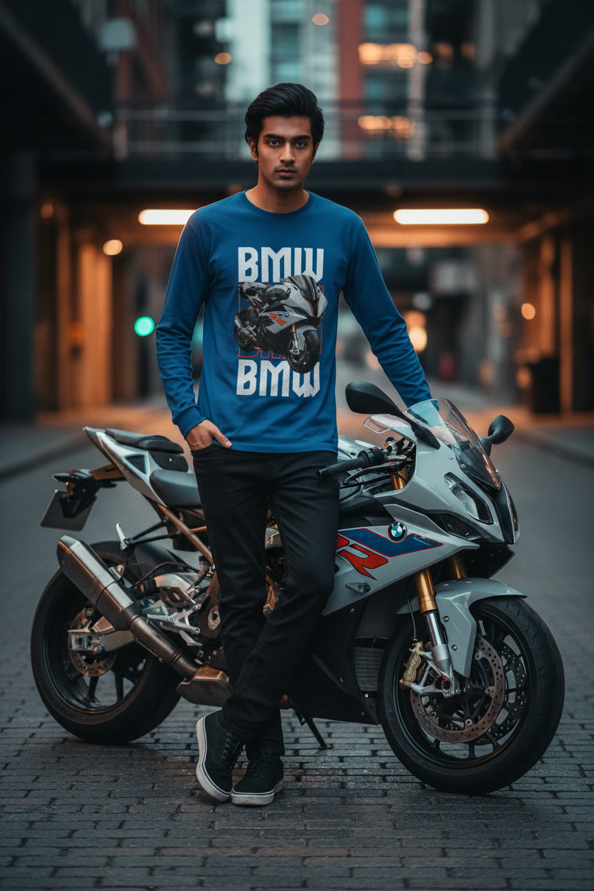 BMW Apex Racer – Men’s Full Sleeve T-Shirt