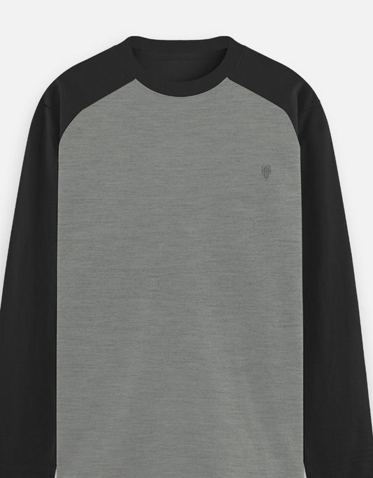 Raglan T-Shirt cotton fabric heavyweight fabric detail view by HAViT Apparel