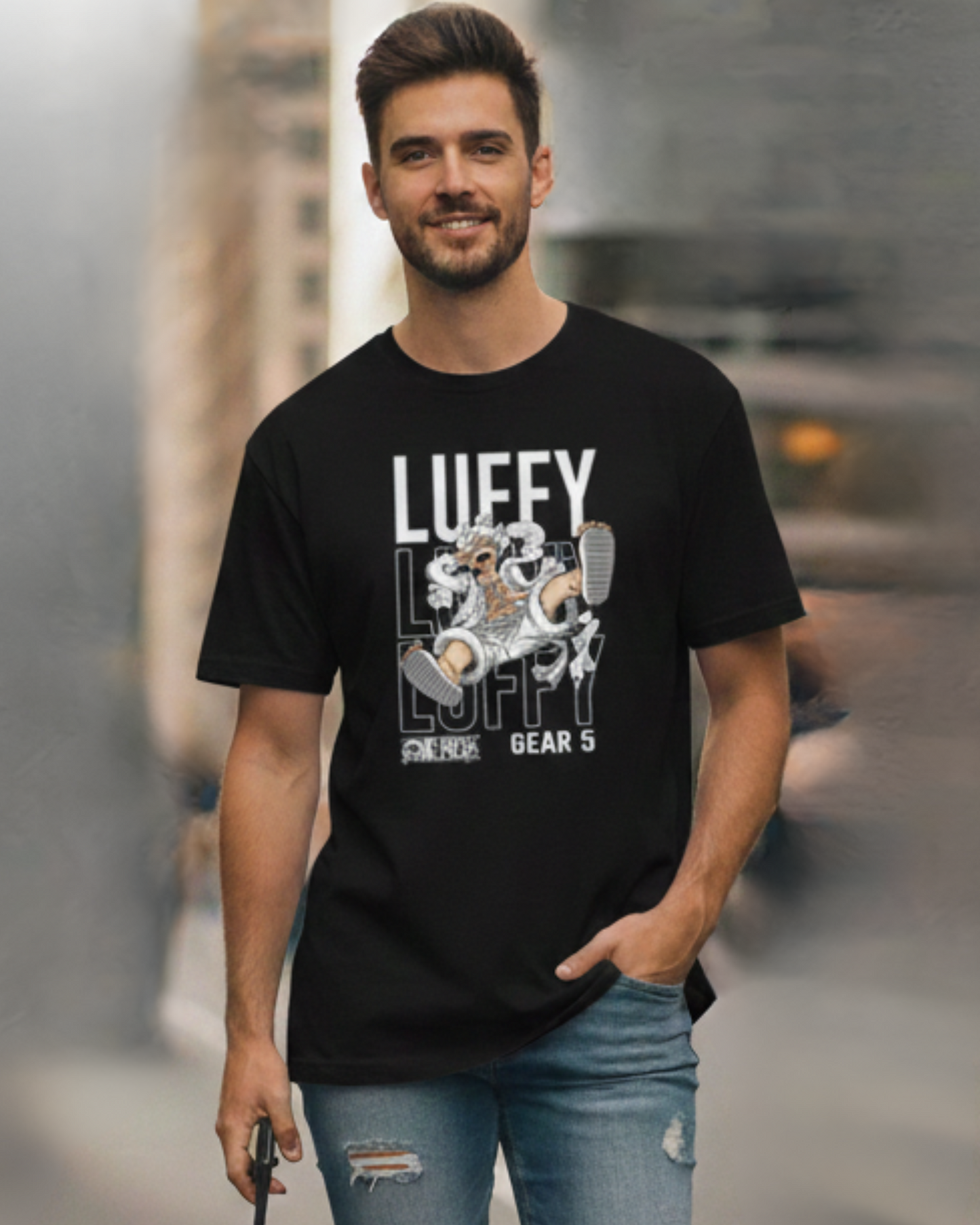 Anime Oversized Classic T-Shirt t-shirt oversized fit cotton fabric heavyweight fabric detail view by HAViT Apparel