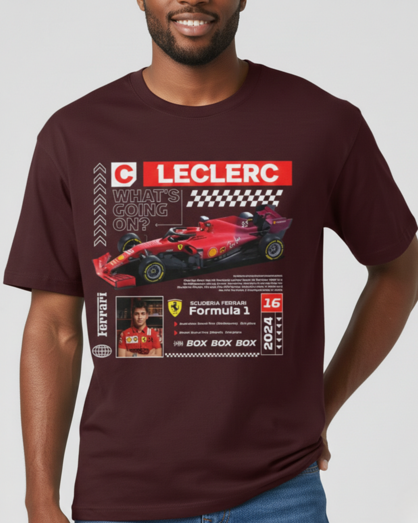 Charles Leclerc – Ferrari F1 Race Edition Oversized T-Shirt