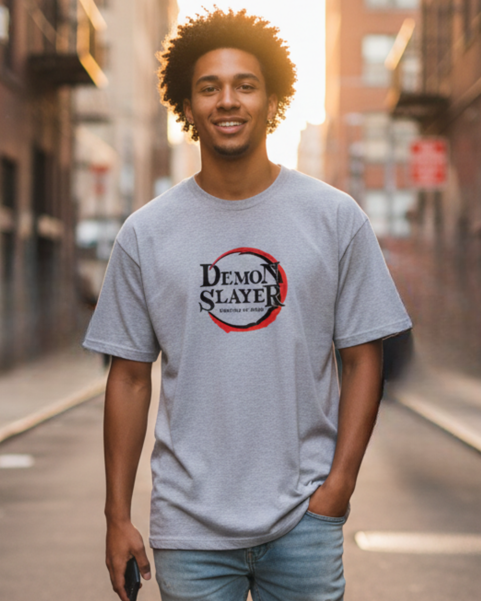 Anime Oversized Classic T-Shirt t-shirt oversized fit cotton fabric heavyweight fabric detail view by HAViT Apparel