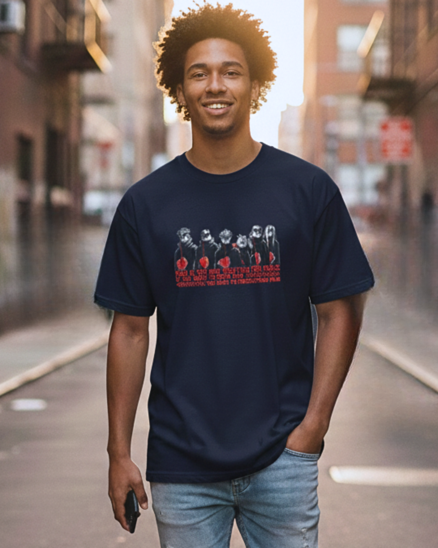 Anime Oversized Classic T-Shirt t-shirt oversized fit cotton fabric heavyweight fabric detail view by HAViT Apparel