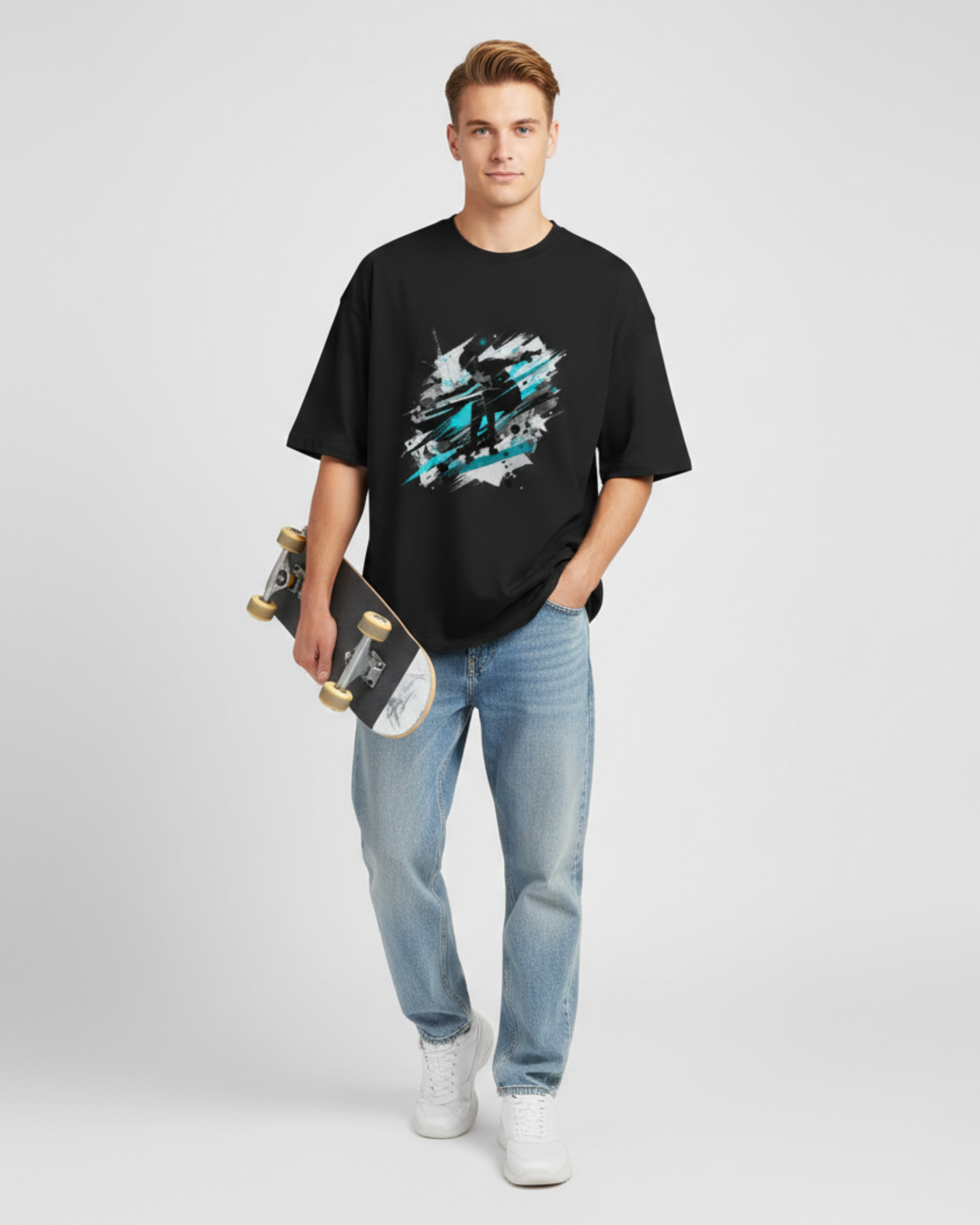 Hustle Motion Oversized Terry T-Shirt