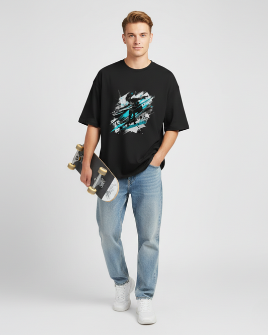 Hustle Motion Oversized Terry T-Shirt