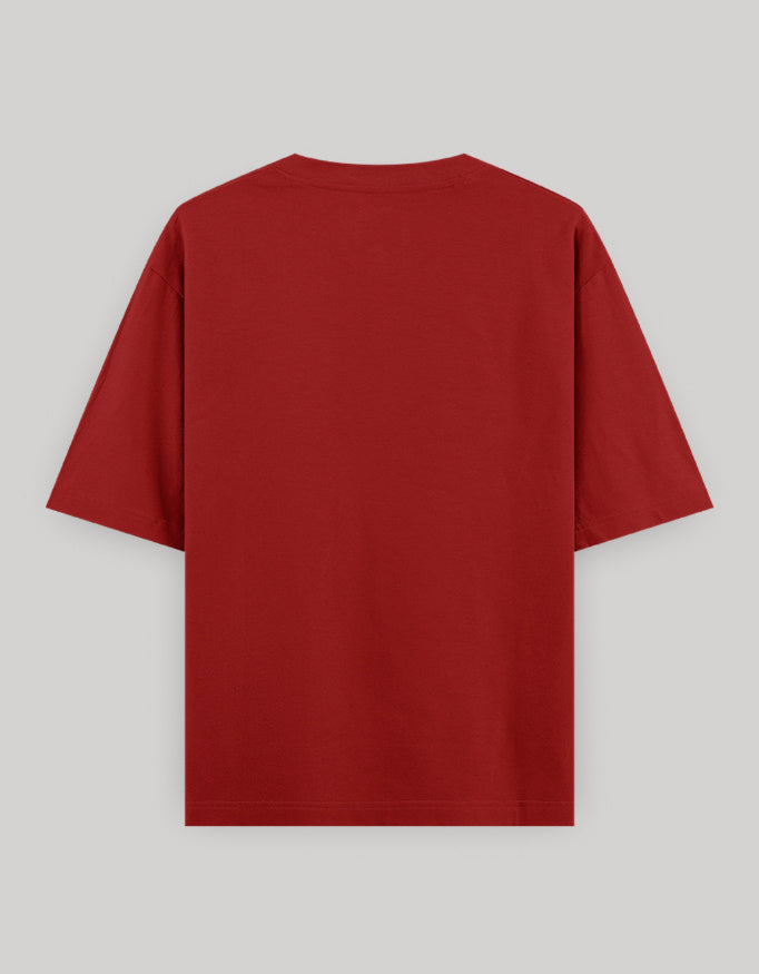 Queen of Hearts Pocket Embroidered Tee t-shirt oversized fit cotton fabric heavyweight fabric embroidered design detail view by HAViT Apparel