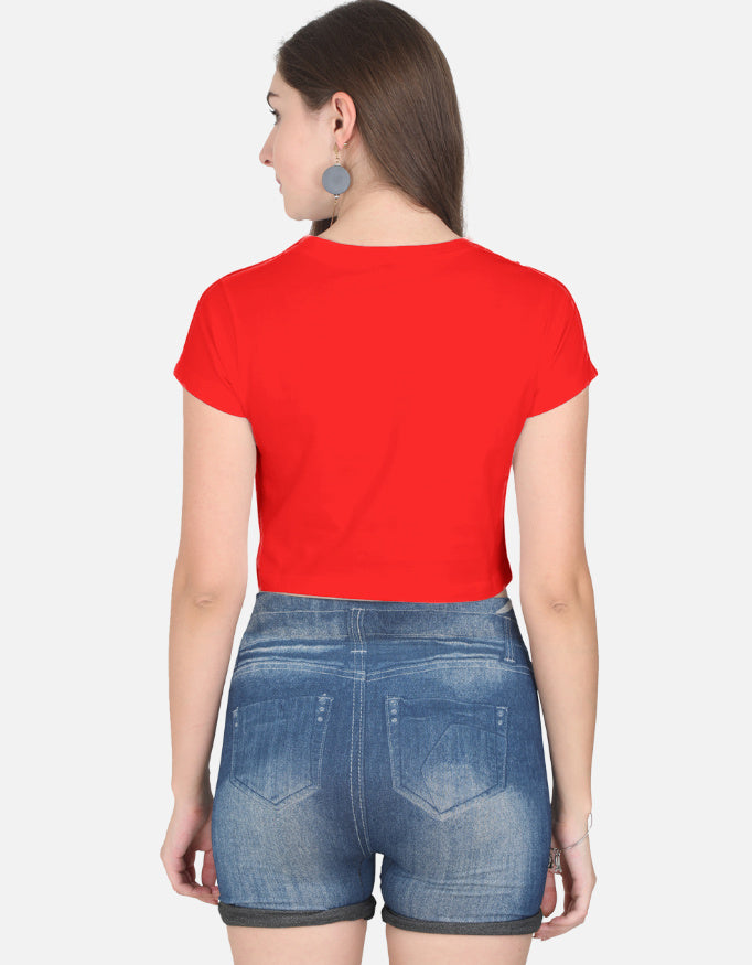 Minimal Eternal Crop Tee cotton fabric heavyweight fabric detail view by HAViT Apparel