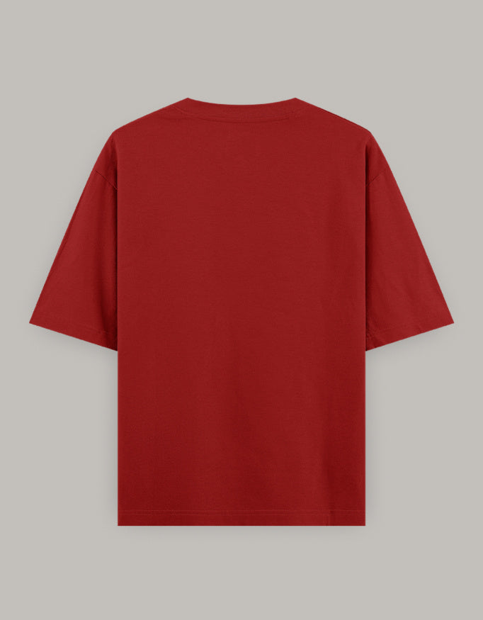 Muscle Hustle Oversize Tee oversized fit printed design detail view by HAViT Apparel