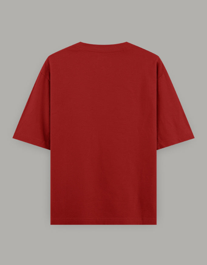 Silent Grind Oversized Tee t-shirt oversized fit graphic print detail view by HAViT Apparel