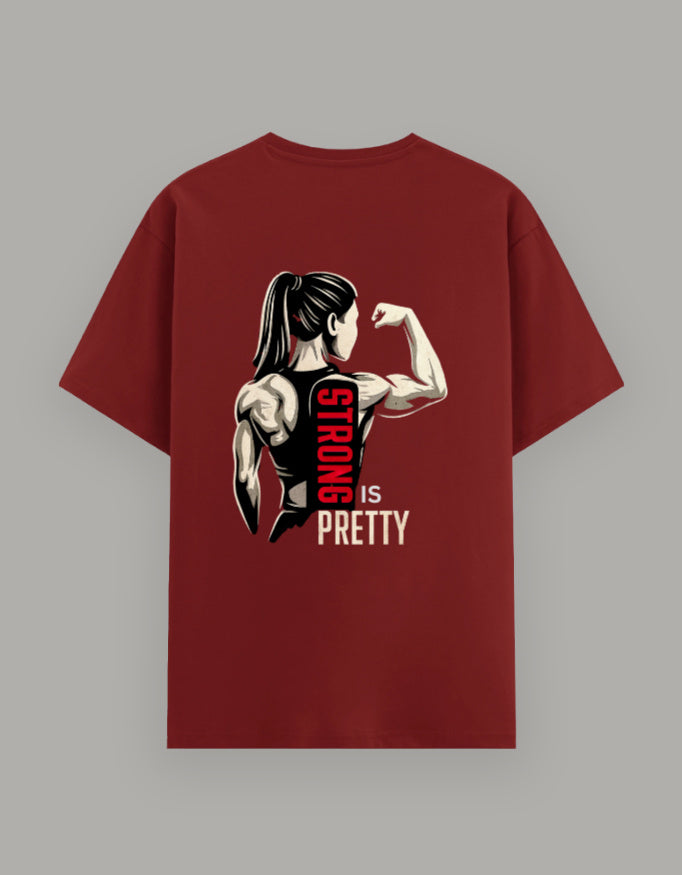 Pretty Strong Basic Tee t-shirt cotton fabric detail view by HAViT Apparel