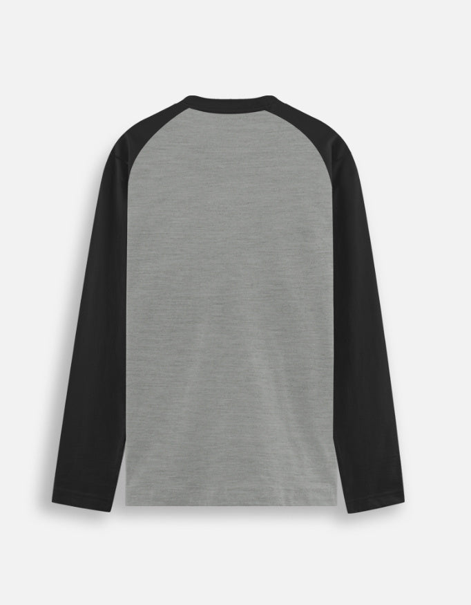 24 Prestige Raglan T-Shirt cotton fabric heavyweight fabric detail view by HAViT Apparel