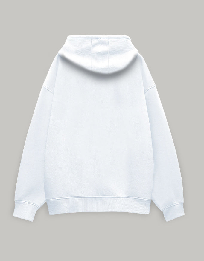 Love Pulse Oversized Hoodie hoodie oversized fit cotton fabric heavyweight fabric graphic print detail view by HAViT Apparel