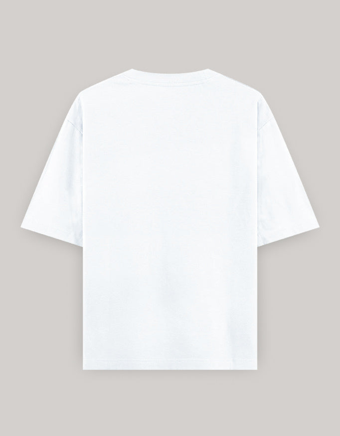 Sweet Sting Embroidered Oversized Women’s Tee t-shirt oversized fit cotton fabric heavyweight fabric embroidered design detail view by HAViT Apparel