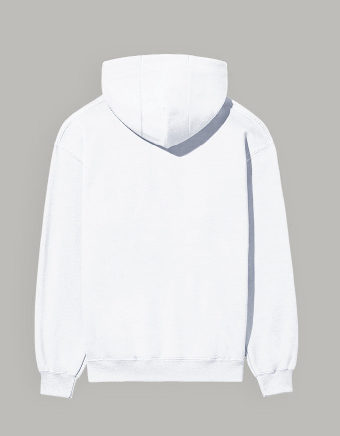 Blessed Hoodie – Minimal Lifestyle Edition hoodie regular fit cotton fabric heavyweight fabric printed design detail view by HAViT Apparel