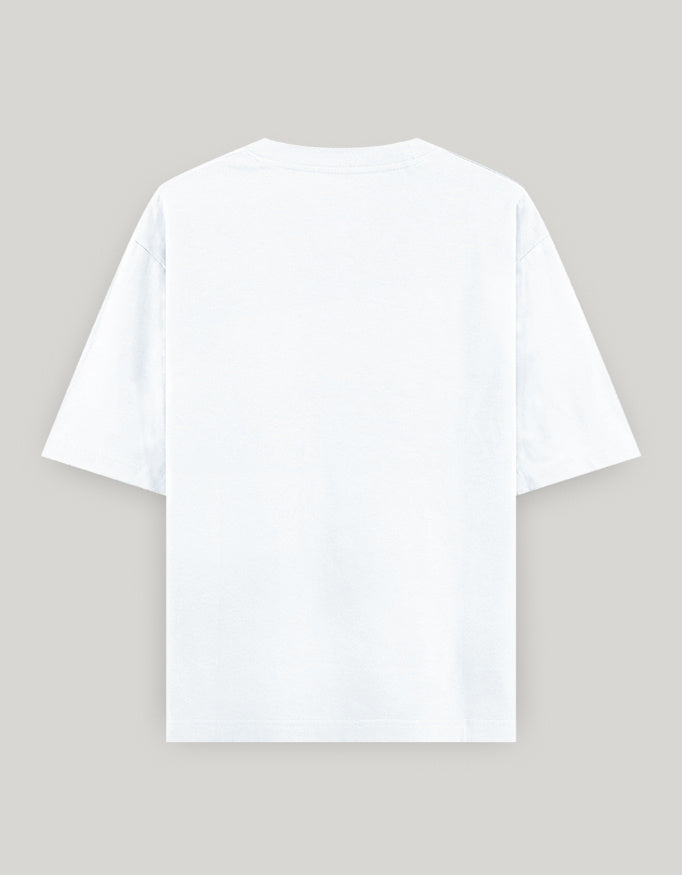 Fearless Attitude Women's Oversized Tee t-shirt oversized fit cotton fabric heavyweight fabric embroidered design detail view by HAViT Apparel