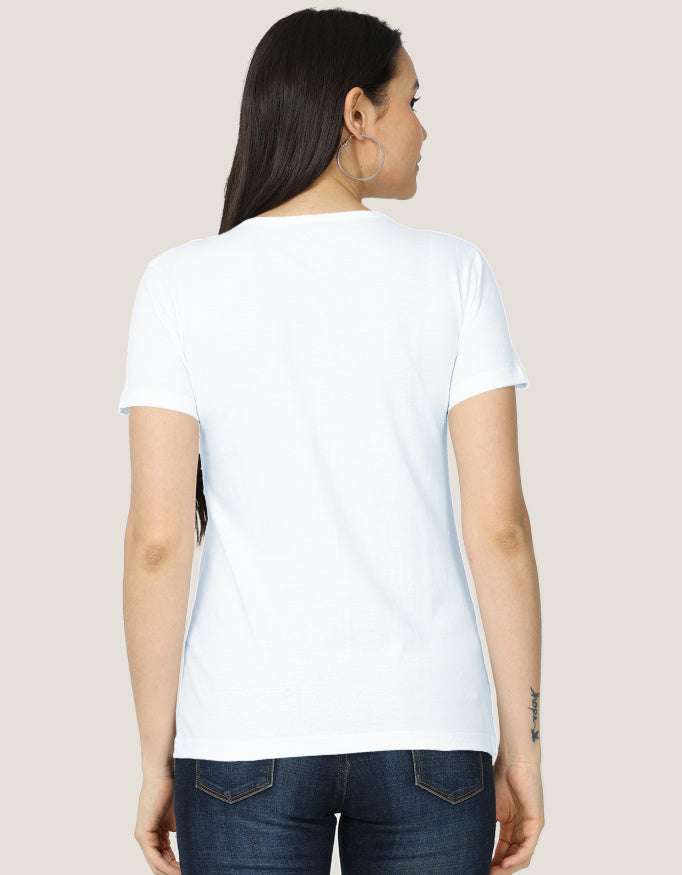 Women's Classic T-Shirt regular fit cotton fabric heavyweight fabric detail view by HAViT Apparel