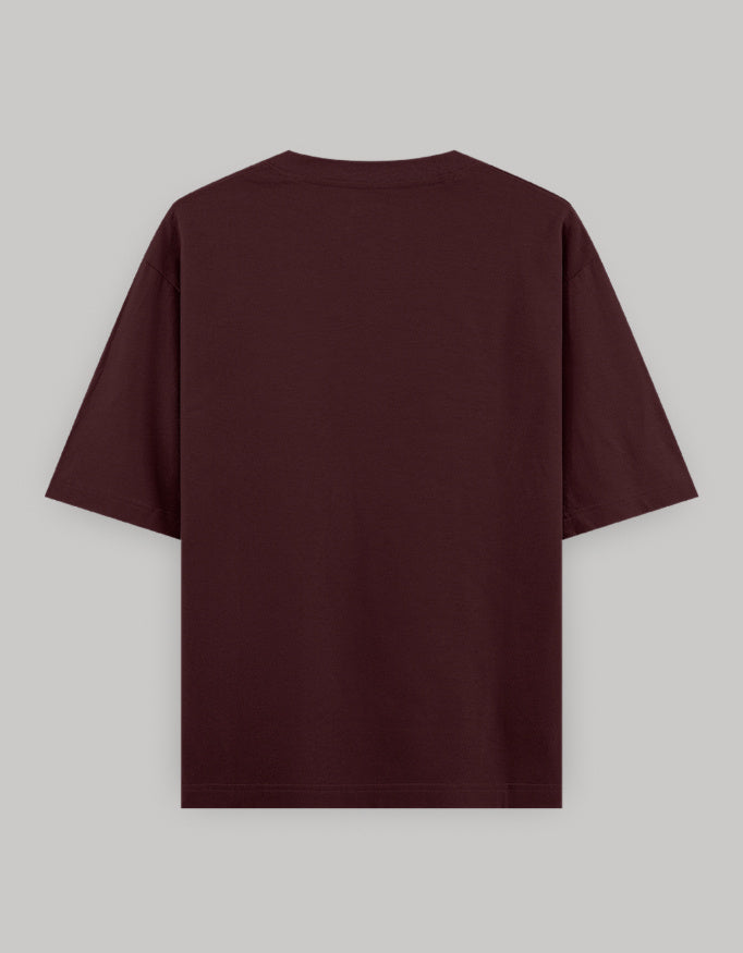 Untamed Soul Oversized Cotton T-Shirt t-shirt oversized fit cotton fabric heavyweight fabric printed design detail view by HAViT Apparel
