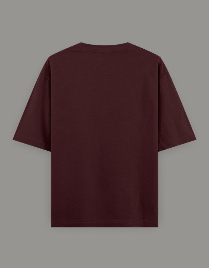 Bold Beast Mode Classic Oversize tee t-shirt oversized fit printed design detail view by HAViT Apparel