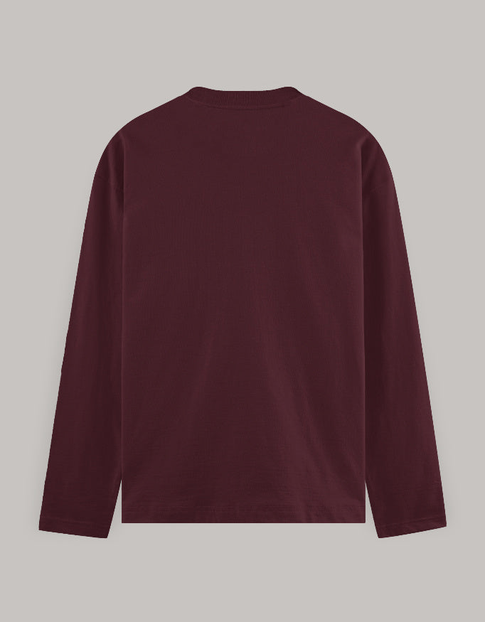Full Sleeve T-Shirt regular fit cotton fabric heavyweight fabric detail view by HAViT Apparel