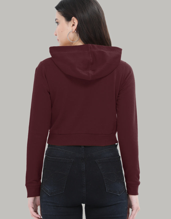 Self Love Cropped Hoodie – Heart Graphic hoodie cotton fabric heavyweight fabric graphic print detail view by HAViT Apparel