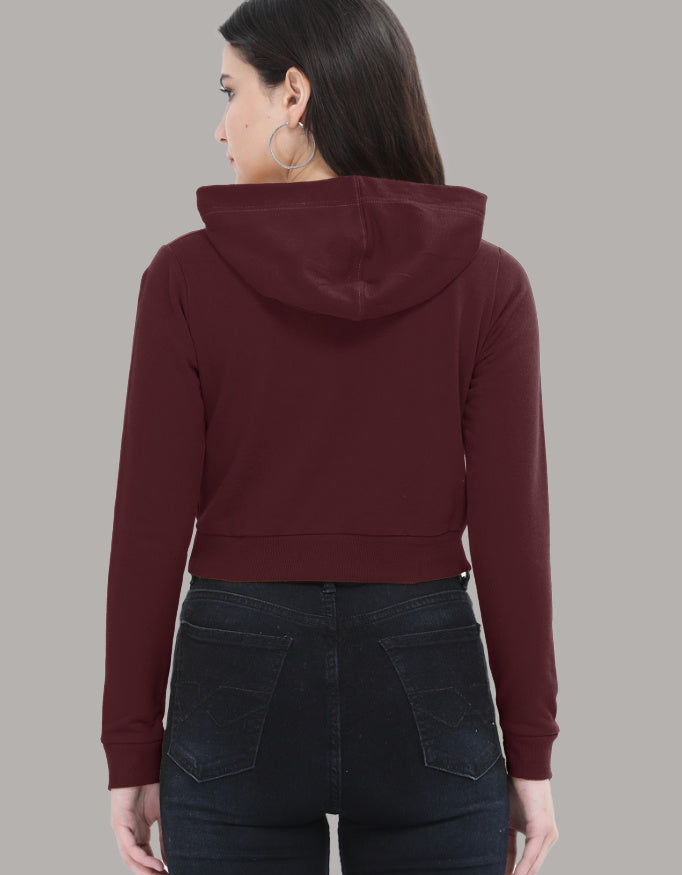 Still Growing Cropped Hoodie – Left Pocket Curve Print hoodie cotton fabric heavyweight fabric graphic print printed design detail view by HAViT Apparel