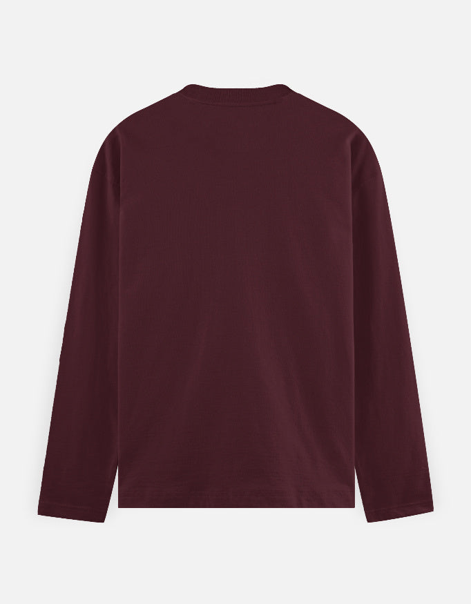 Men's Full Sleeve T-Shirt regular fit cotton fabric heavyweight fabric detail view by HAViT Apparel