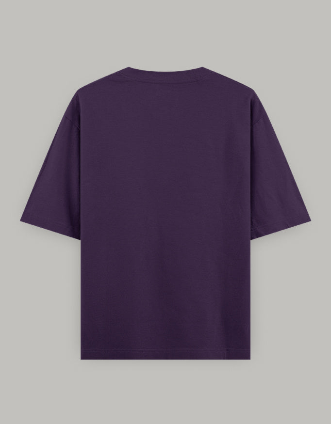 Soft Statement Oversized Women’s T-Shirt t-shirt oversized fit cotton fabric heavyweight fabric graphic print printed design detail view by HAViT Apparel