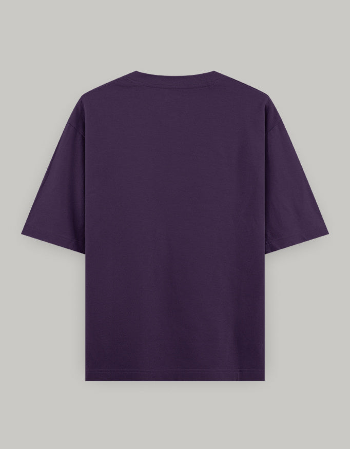 Delulu Manifestation Oversized Tee t-shirt oversized fit cotton fabric heavyweight fabric printed design detail view by HAViT Apparel