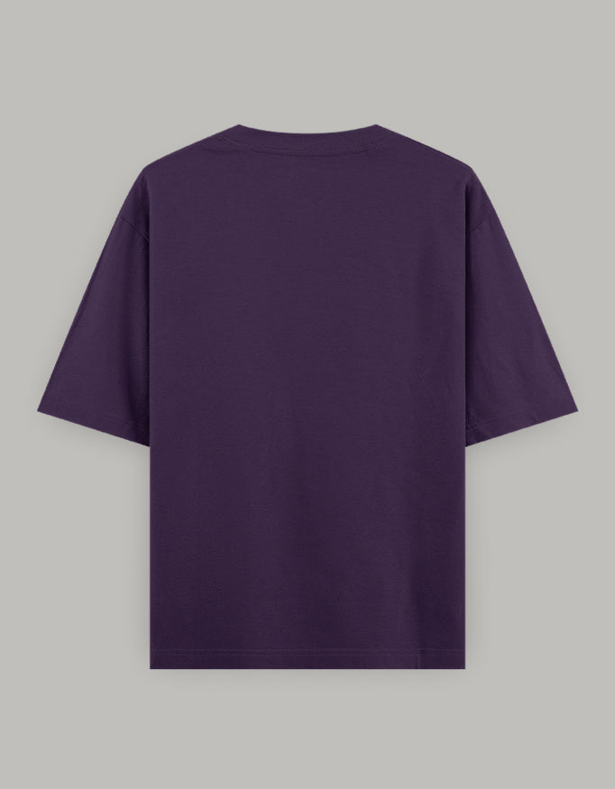 Transformation Statement Oversized Tee t-shirt oversized fit cotton fabric heavyweight fabric graphic print printed design detail view by HAViT Apparel