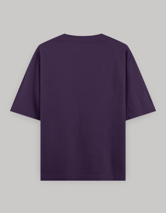 Untamed Soul Oversized Cotton T-Shirt t-shirt oversized fit cotton fabric heavyweight fabric printed design detail view by HAViT Apparel