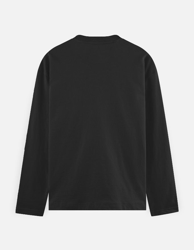 Men's Full Sleeve T-Shirt regular fit cotton fabric heavyweight fabric detail view by HAViT Apparel