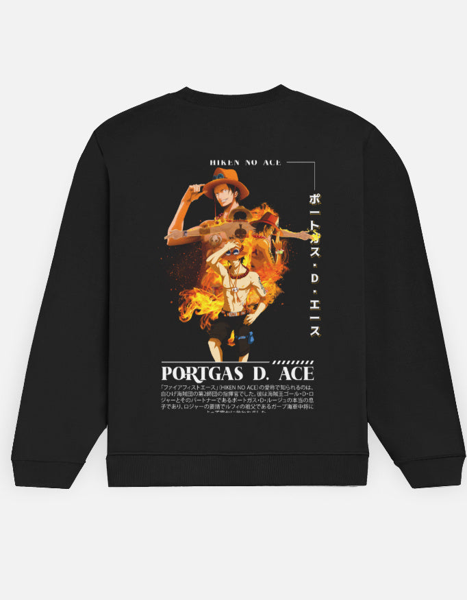 Anime Sweatshirt regular fit cotton fabric heavyweight fabric detail view by HAViT Apparel